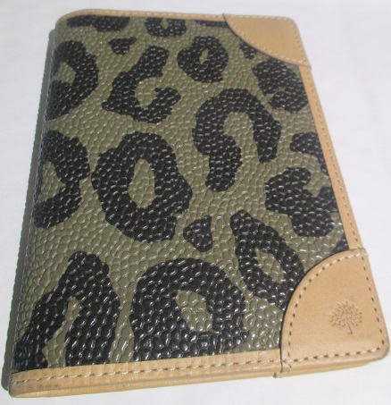 xxM1164M Mulberry Passport Cover Case Holder Scotch grain Leather GENUINE Leoppard x	